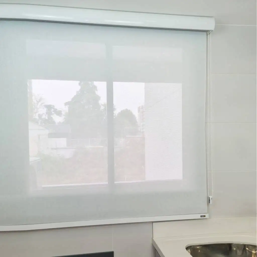 Persiana Rolô Tela Solar 3% Branca
