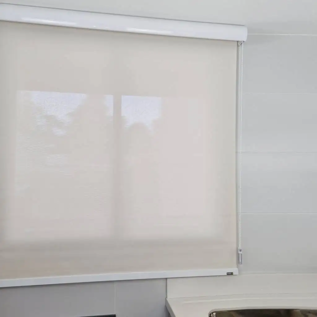 Persiana Rolô Tela Solar 1% Bege