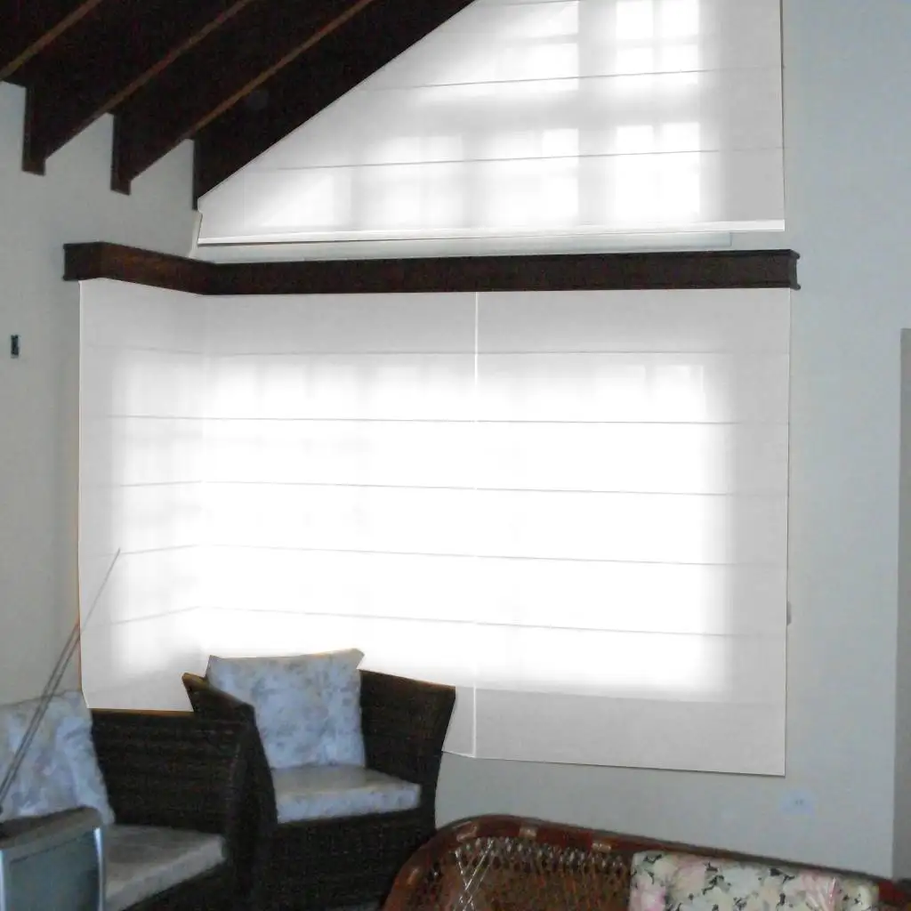 Persiana Romana Tela Solar 5% Branca