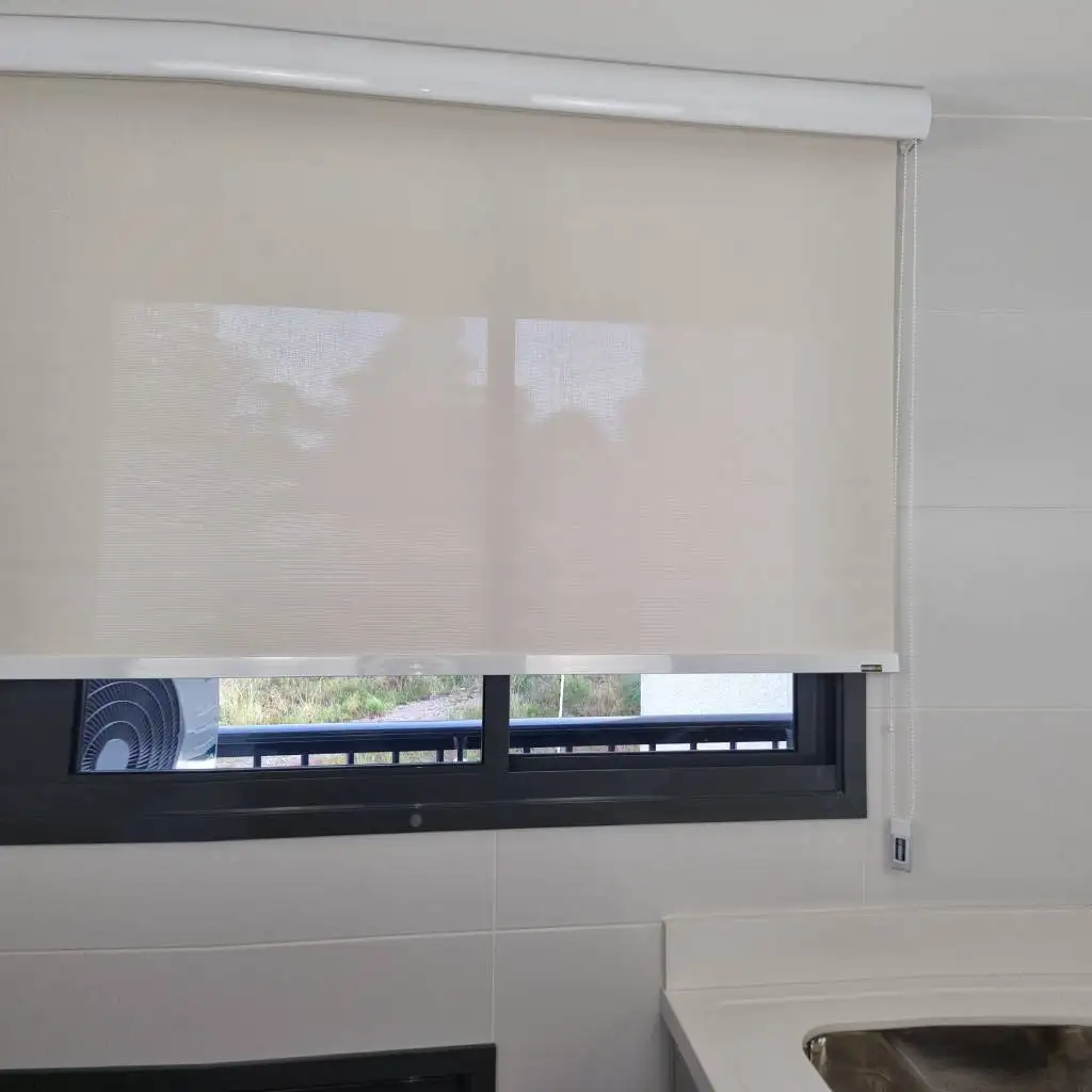 Persiana Rolô Tela Solar 1% Bege