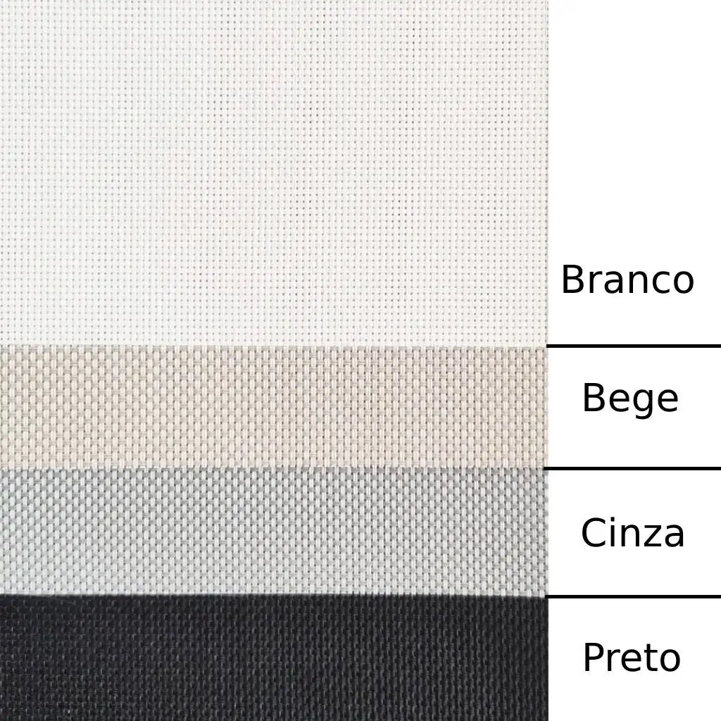 Persiana Rolô Tela Solar 5% Preto