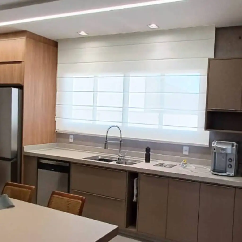 Persiana Romana Tela Solar 3% Branca