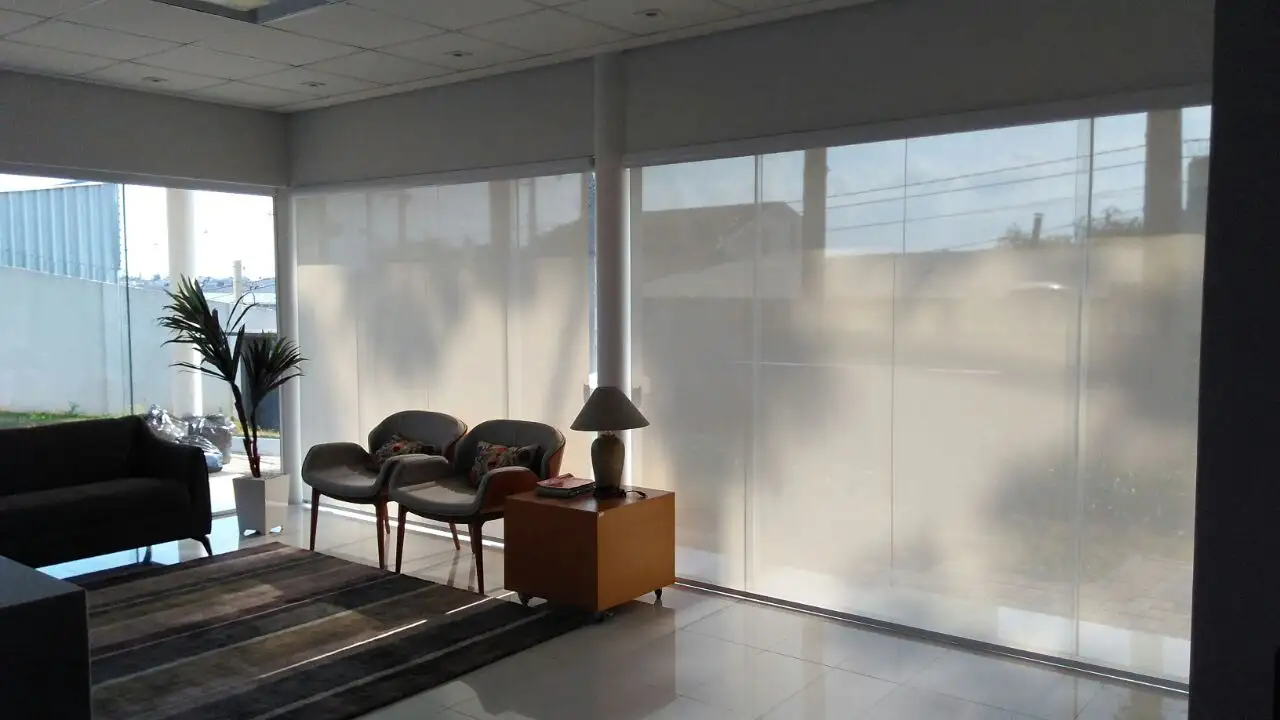 Persiana Rolô Tela Solar 5% Branca