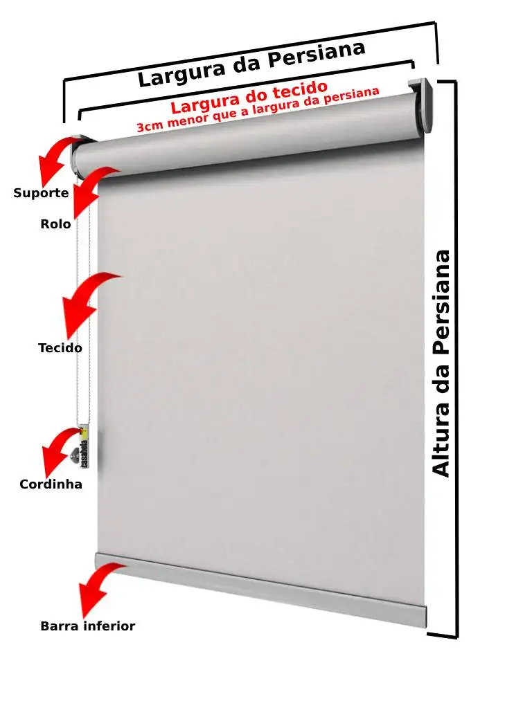 Painel Tela Solar 5% Bege