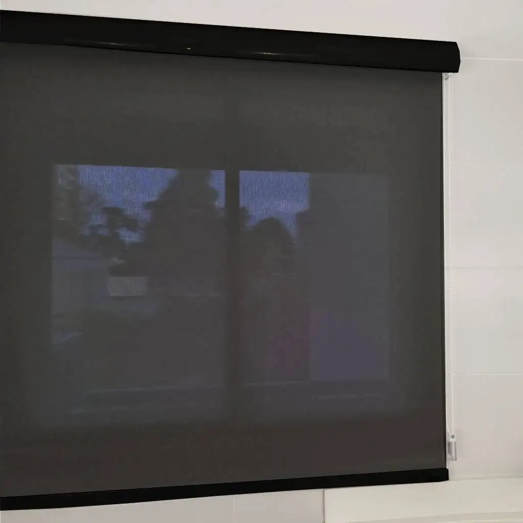 Persiana Rolô Tela Solar 3% Preto
