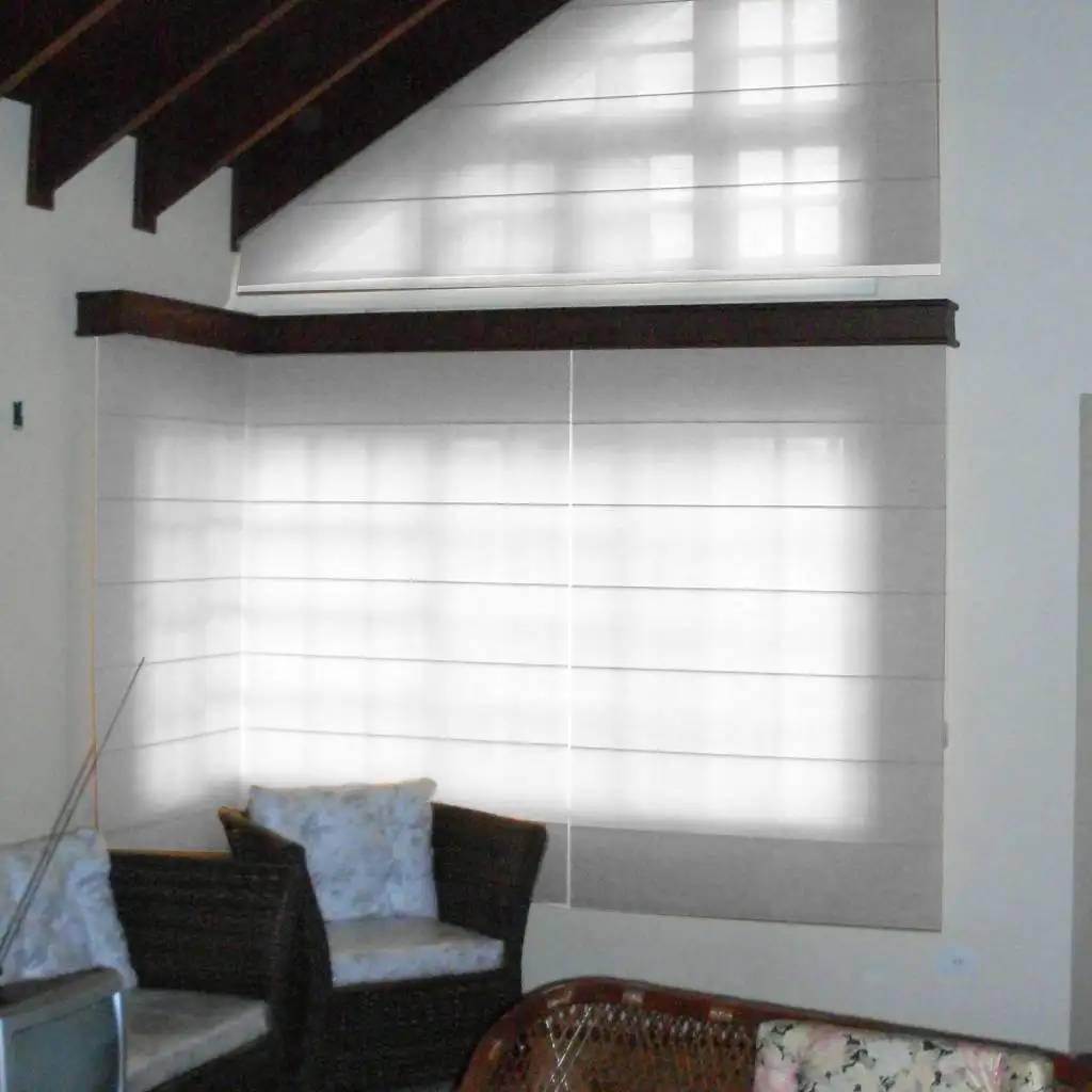 Persiana Romana Tela Solar 5% Cinza